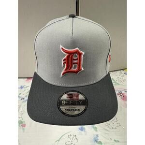Detroit Tigers New Era 9FIFTY A-Frame 1984 World Series Hat Grey Snapback NWT